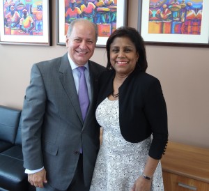 Paula Gopee-Scoon y Embajador  Jose Serulle Ramia