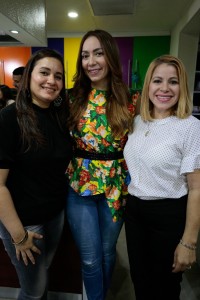 Karina Guzman, Miralba Ruiz y Julisabel Frias