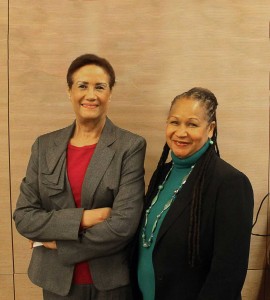 Doctora Florinda Rojas, directora ejecutiva del INM RD y Rosita M. Romero, directora ejecutiva del Centro de Desarrollo de Mujeres Dominicanas (DWDC). 