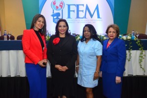 Gilbey Plourde, Elizabeth Gutiérrez, Miguelina Santos y Nieves Colombani.